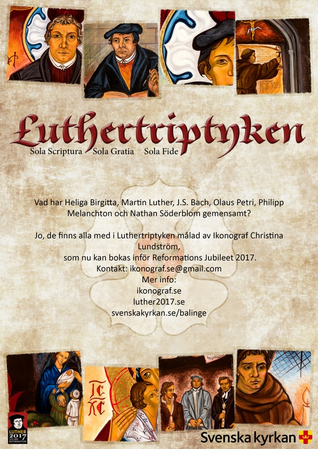 Flygblad för Luthertriptyken